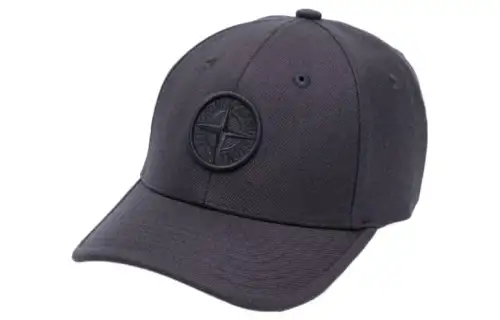 STONE ISLAND Acrylic Baseball Caps Men's Black