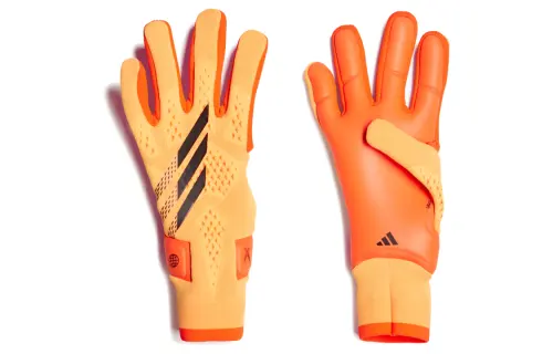 Adidas Polyester, Elastane, Nylon, Rubber Foam Sports Gloves Men's Orange