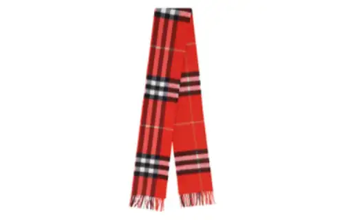 Burberry Check Printed Fringed Edge Scarf