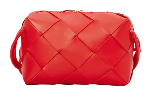 Bottega Veneta CASSETTE Lambskin Cloud Bag, Camera Bag, Crossbody Bag, Shoulder Bag Women's Red