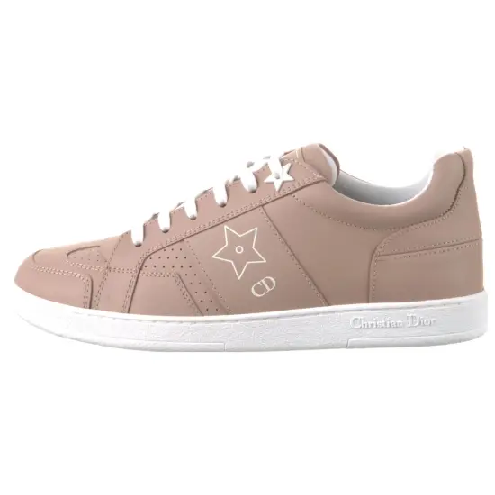 DIOR Star Skateboard Shoes Women's Low-Top Nude