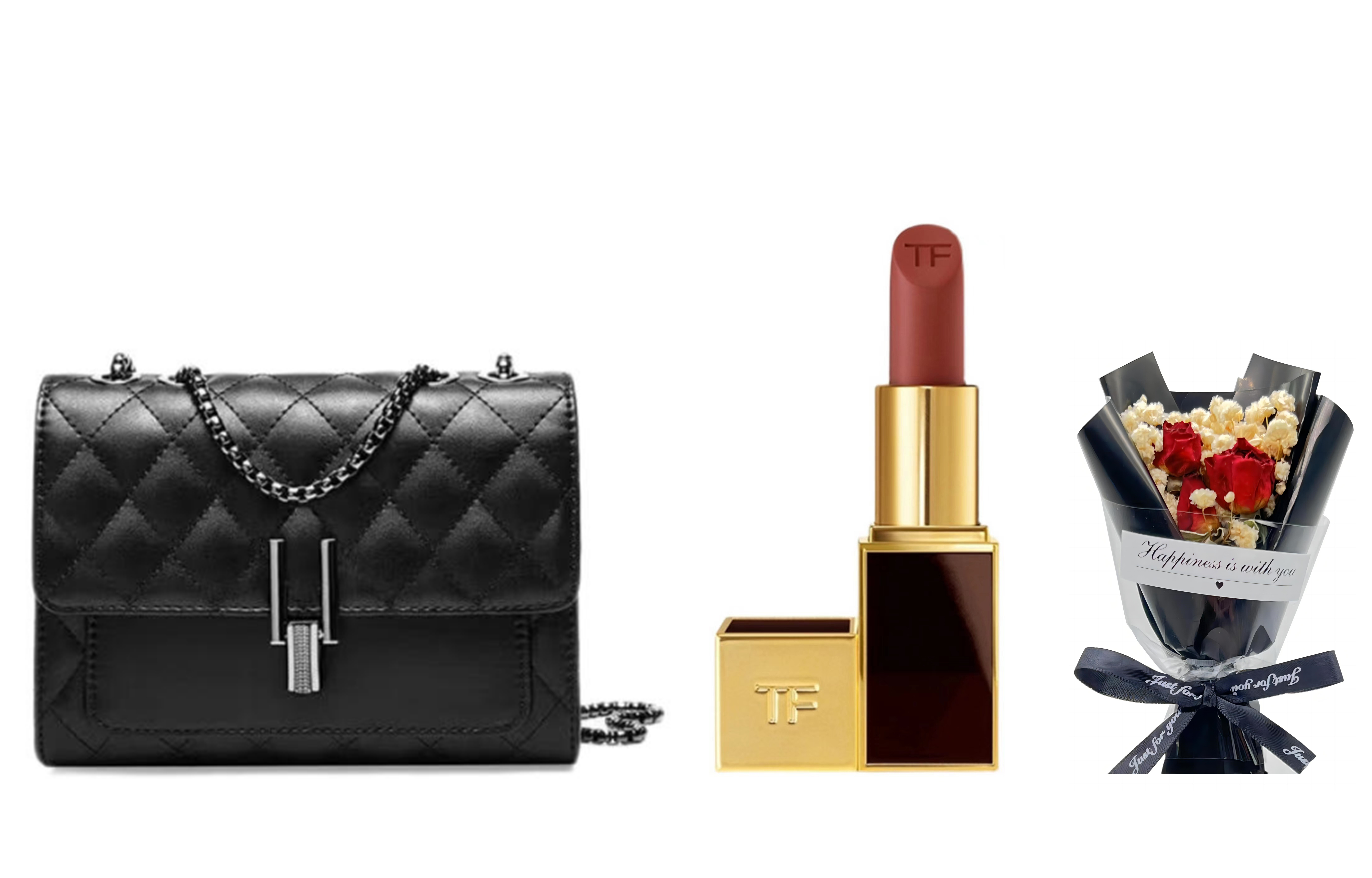 TOM FORD Tom Ford, makeup primer, set, lipstick, perfume for professional use contains rose, bag, natural and permanent formula, sample, Chanel style