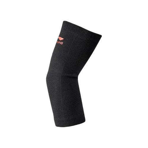 Li Ning, sports suit for gym, thin protective wristband, sleeves for badminton, basketball breathable black universal professional elbow pads for men and women, for running