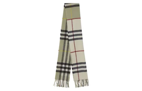 Burberry Contrast Check Cashmere Scarf