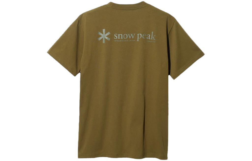 Мужская футболка snow peak logo T-Shirt T (серая) — фото 6