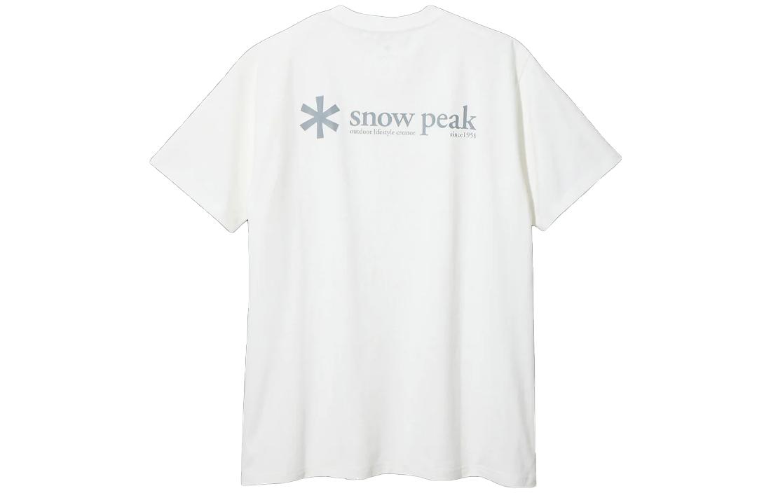 Мужская футболка snow peak logo T-Shirt T (серая) — фото 4