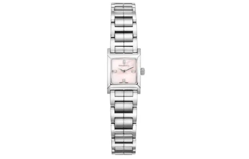 TIFFANY & CO. Tiffany, quartz watch strap stainless steel, fuchsia dial, waterproof women's watch, quartz mechanism, 50meter