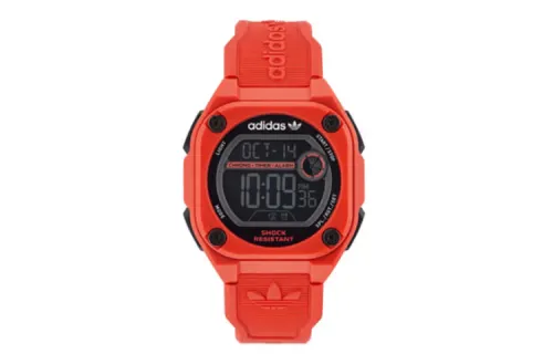 Adidas Originals STREET Wrist Watches Quartz Movement Resin Strap Black Dial Men's Watches Waterproof