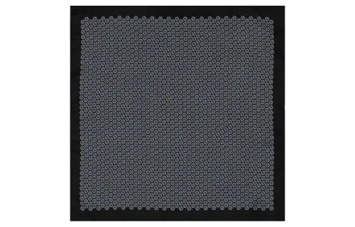 GUCCI Silk Scarves Unisex Black
