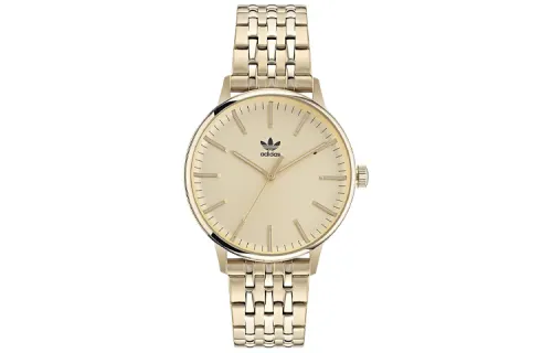 Adidas Originals STYLE Wrist Watches Quartz Movement Stainless Steel Strap 38mm Gold Dial Men's Watches