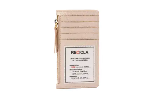 Maison Margiela Grain Lambskin Card Holder, Wallet Women's Light Nude