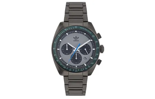 Adidas Originals FASHION Wrist Watches Quartz Movement Stainless Steel Strap Gray Dial Men's Watches