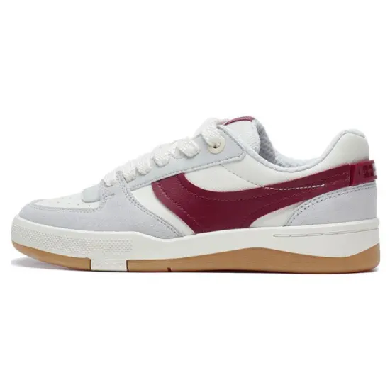 LiNing Honor 92S Cushioning Wear-Resistant Low-Top Skateboard Shoes Women's White Gray Red
