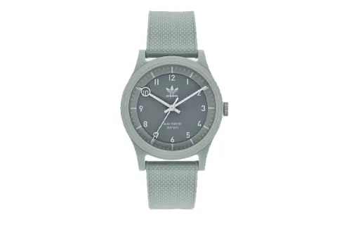Adidas Originals STREET Wrist Watches Solar Quartz Movement Resin Strap Gray Dial Men's Watches