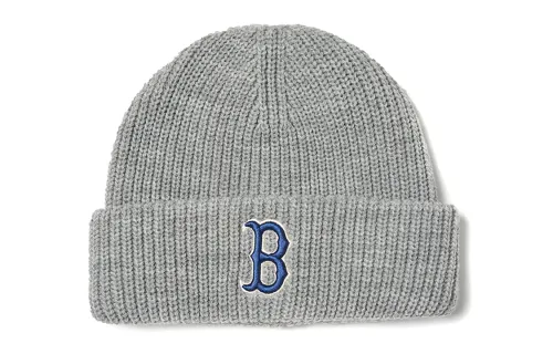 MLB Patterned Print Acrylic Beanies Unisex Gray