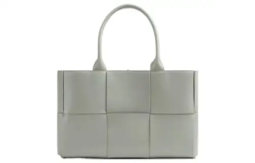 Bottega Veneta ARCO Sheepskin Tote Bag, Shopping Bag, Handbag Small Women's Gray