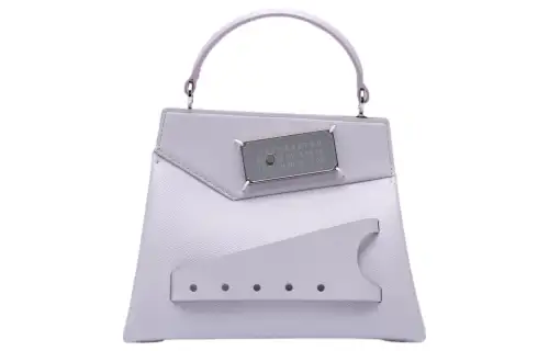 Maison Margiela Calfskin Handbag Small Women's Purple