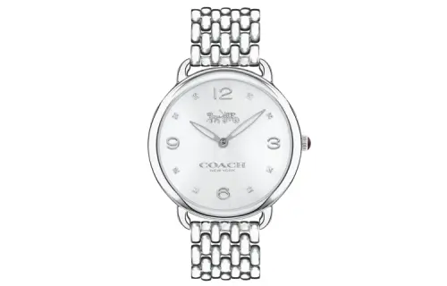 COACH Wrist Watches Quartz Movement Stainless Steel Strap 36mm Silver Dial Women's Watch