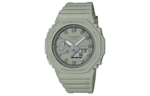 CASIO Unisex Liquid Crystal/Analog Dual Display Series Gray Watch GA-2100NC-3AJF