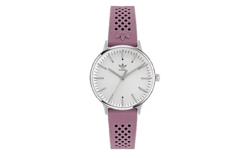 Adidas Originals STYLE Wrist Watch Quartz Movement Silicone Strap Silver Dial Women's Watch 50m Water Resistant