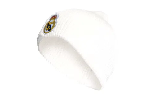 Adidas Real Madrid Knitted Fabric, Recycled Polyester Beanies Men's White