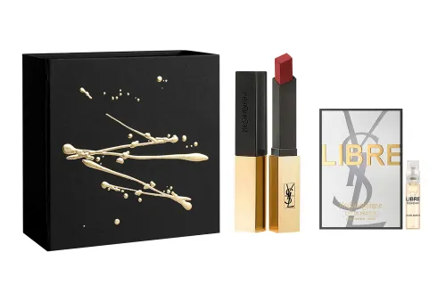 YSL, classic bar, lipstick, perfume, fashionable golden set strongly flavoured, gift box, long-term effect