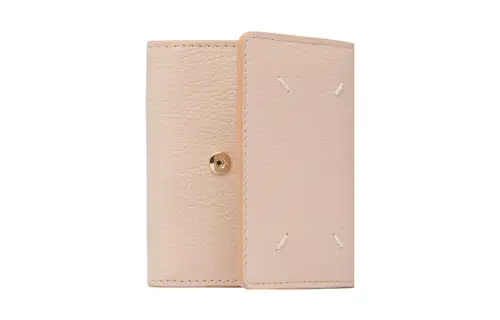 Maison Margiela Grain Lambskin Wallet Women's Light Pink