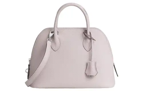 HERMES Bolide Epsom Calfskin Bowling Bag, Crossbody Handbag Women's 09 Mauve Pale Dream Purple