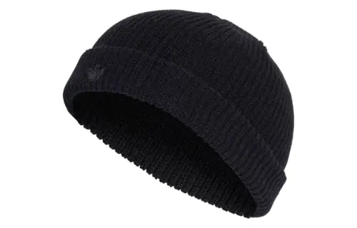 Adidas Originals Recycled Polyester Knitted Fabric Beanies Men's Black