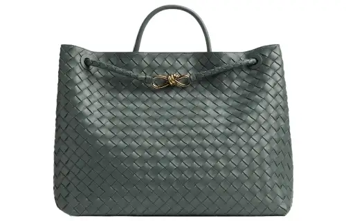 Bottega Veneta Andiamo Sheepskin Handbag Large Women's Slate