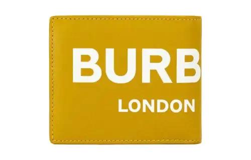 Burberry Ronan Bifold Wallet 8 Card Slots Light Copper Orange