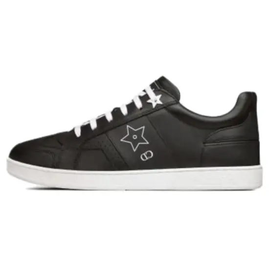 DIOR Star Skateboard Shoes Women's Low-Top Black