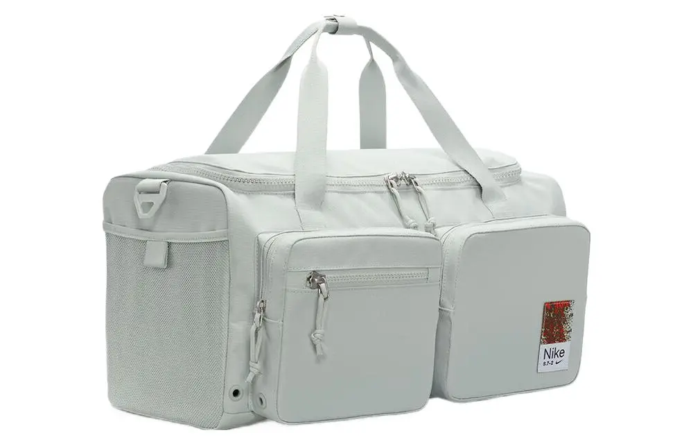 Nike Fabric One Shoulder Crossbody Travel Bag Unisex Gray