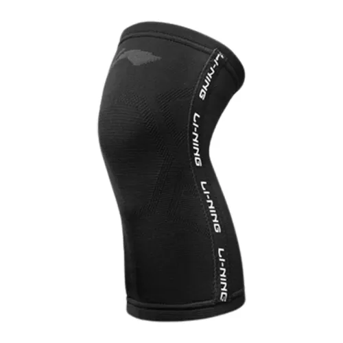 Li Ning, basketball sports professional knee pads for badminton, summer thin jump rope, protective case, non-slip breathable black complex protective pelvic correction belt for men and women, for running, polyester