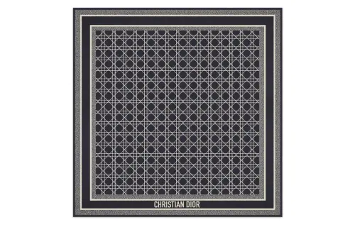 DIOR Silk Scarves Women's Black