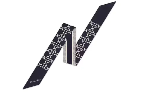 DIOR Silk Scarves Women's Dark Blue