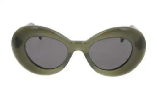LOEWE Acetate Irregular Shape Sunglasses Women's Green