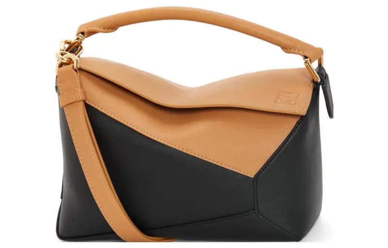 LOEWE Leather Shoulder Bag, Crossbody Bag, Handbag Regular Women's Black/Brown