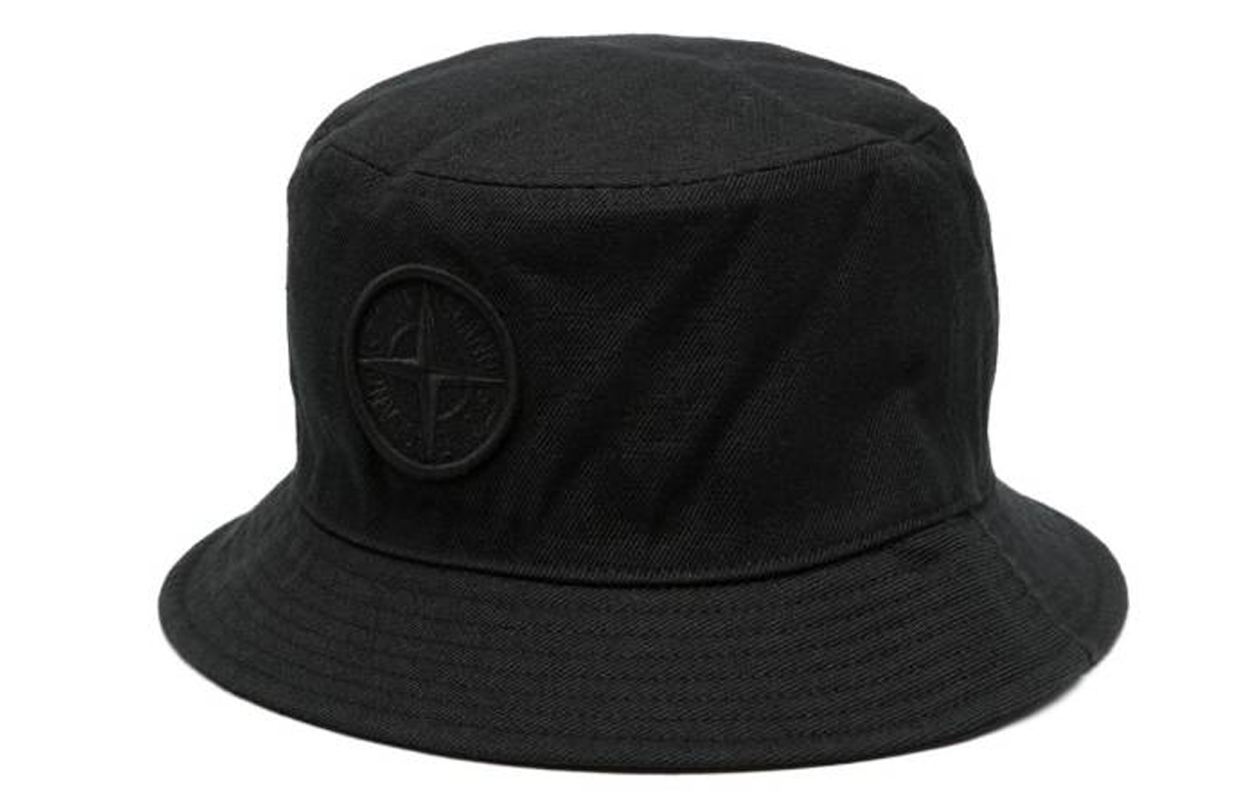 Мужская панама STONE STONE ISLAND Logo (черная)