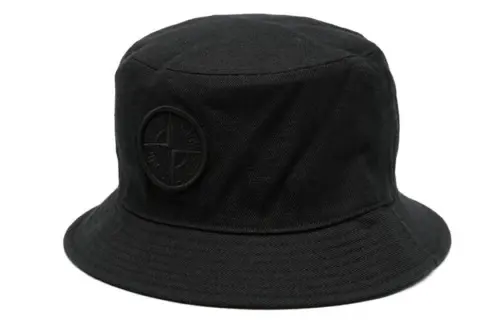 STONE ISLAND Tonal Embroidered logo Bucket Hat