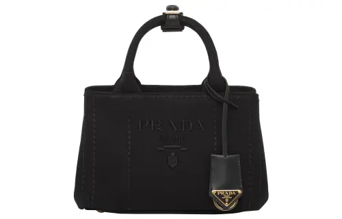 PRADA Cotton Canvas Bag, Shoulder Bag, Crossbody Bag, Handbag Mini Women's Black