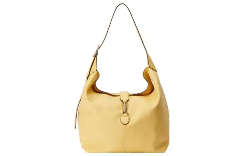 GUCCI Jackie 1961 Leather Crescent HOBO Shoulder Bag Unisex Yellow