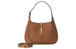 GUCCI Jackie 1961 Leather Shoulder Bag Small Women's Brown