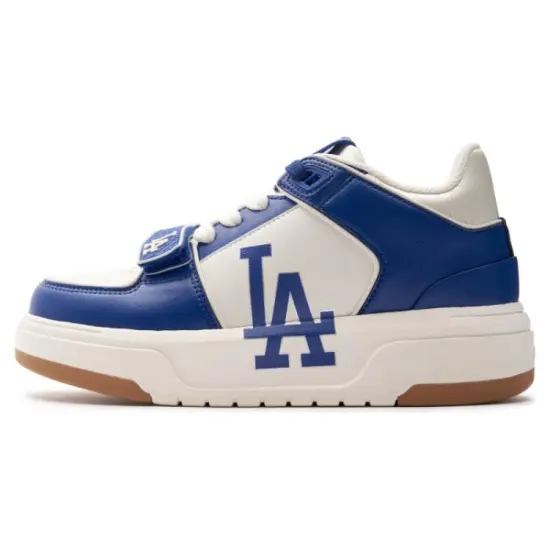 MLB Chunky Liner Cushioning Wear Resistant Mid Top Skateboard Shoes Unisex Blue