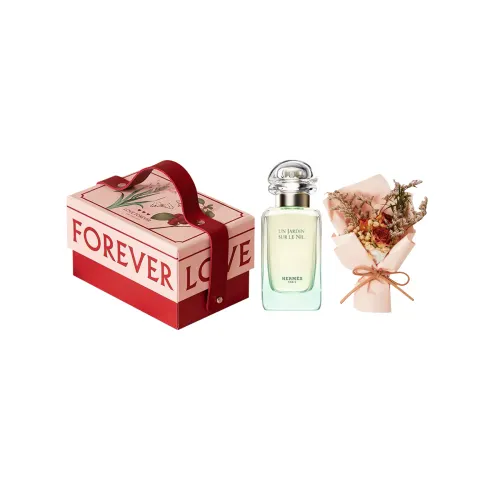 HERMES Gift box, perfume, set contains rose, 30 ml, 50 ml, 100 ml