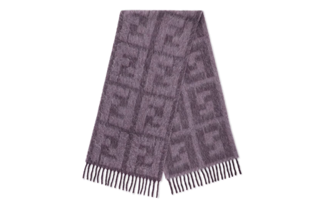 Женский шарф Fendi FENDI FF (фиолетовый)
