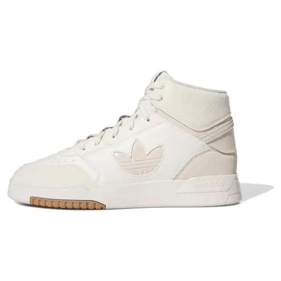Adidas Originals Drop Step Skateboard Shoes Unisex Mid-top White/Pink