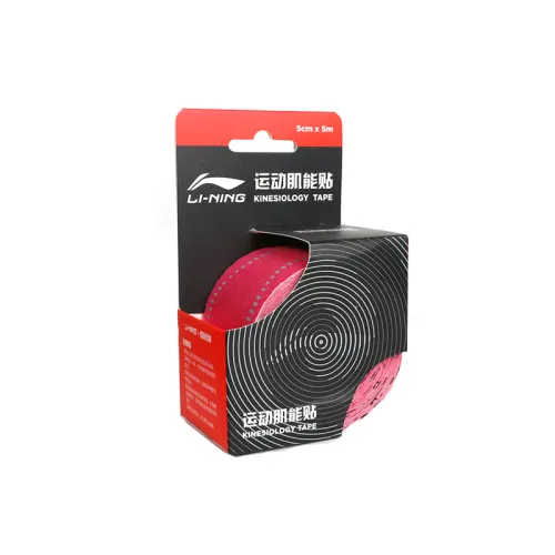 LiNing Li Ning Muscle Patch Rehabilitation Special for Running Volleyball Players 5*500cm Rose Red Spandex Cotton Unisex Style