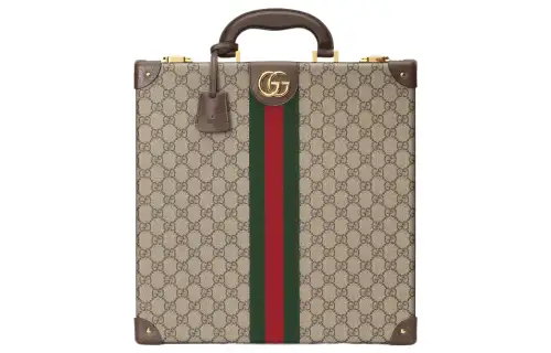 GUCCI Recycled Plant Material Storage Box Unisex Beige & Ebony