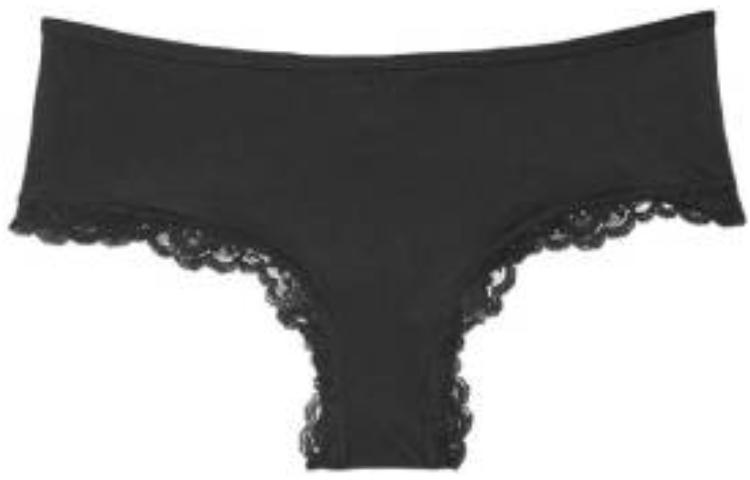 Женские трусы Victoria's Secret Lace Briefs (черные)